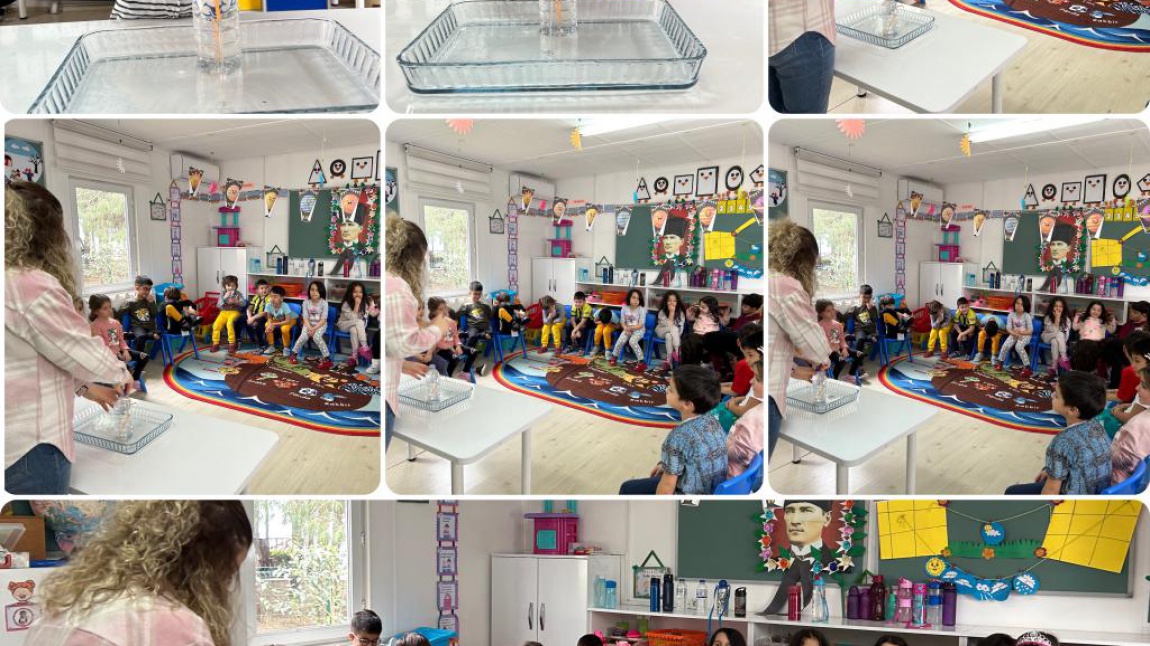 Uygulama Anasınıfı öğrencilerimiz Lale öğretmenleriyle hava basıncı deneyi yaptılar. Deneyi gerçekleştirmek için su sebili yaptılar.